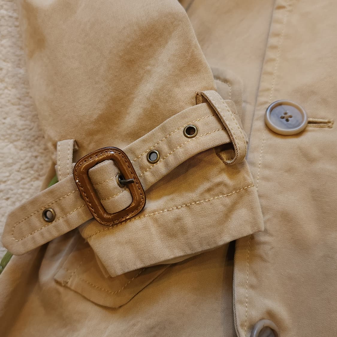 폴로 랄프로렌 여성용 코튼 더블 트렌치 코트 2 상품이미지7