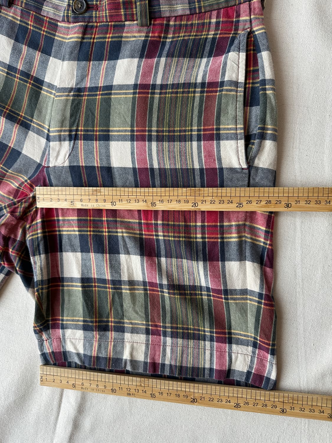 브룩스브라더스 마드라스풍 멀티 체크 쇼츠 34 상품이미지9