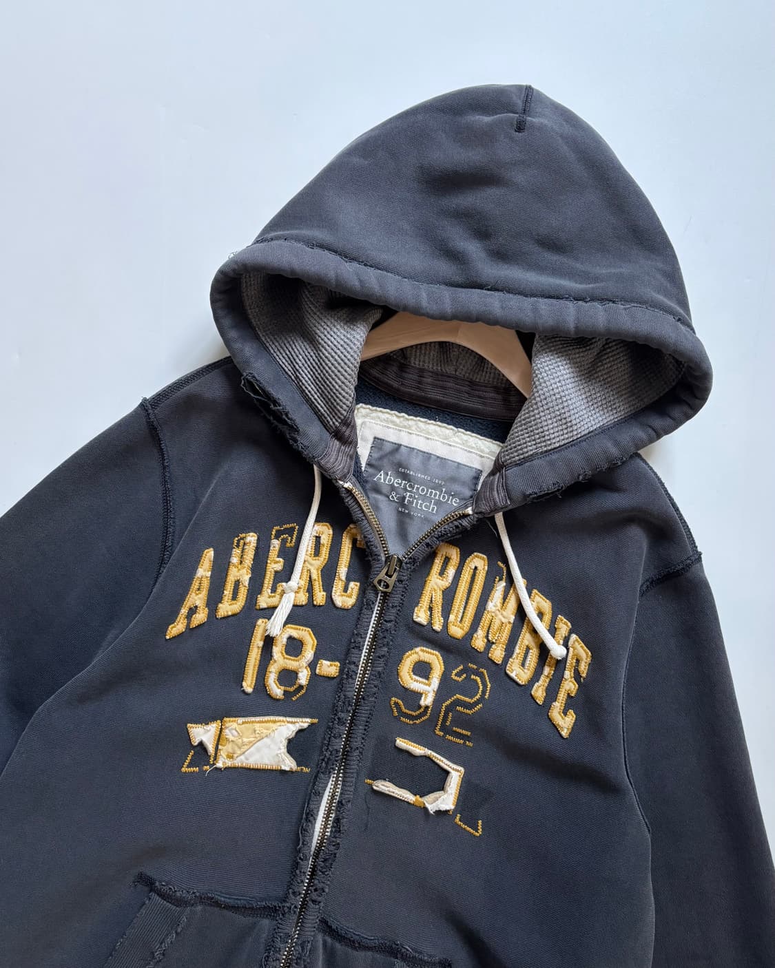 Abercrombie 아베크롬비 그런지로고 후드집업  상품이미지4