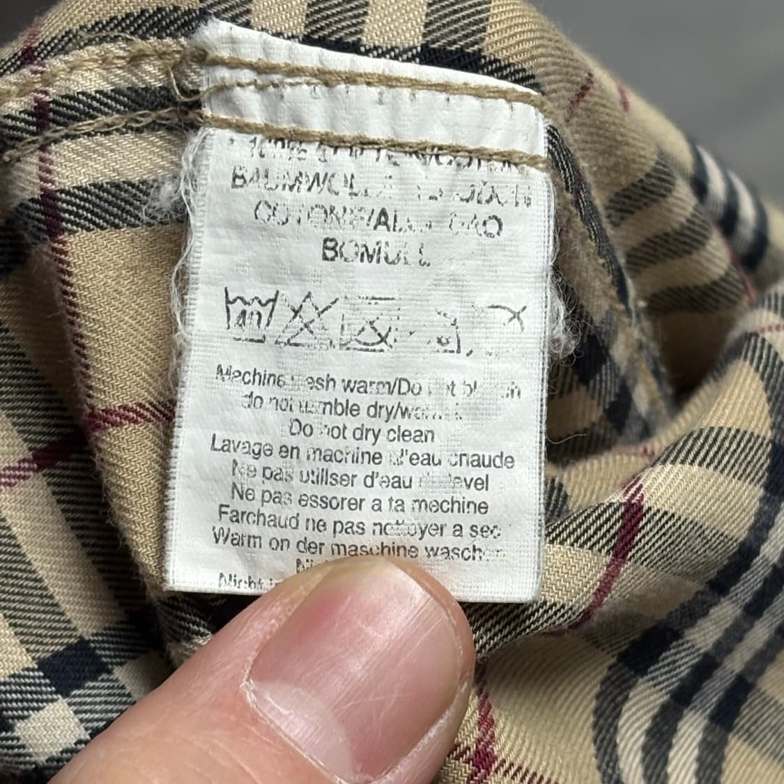 L 버버리 원포켓 노바체크 셔츠 상품이미지5