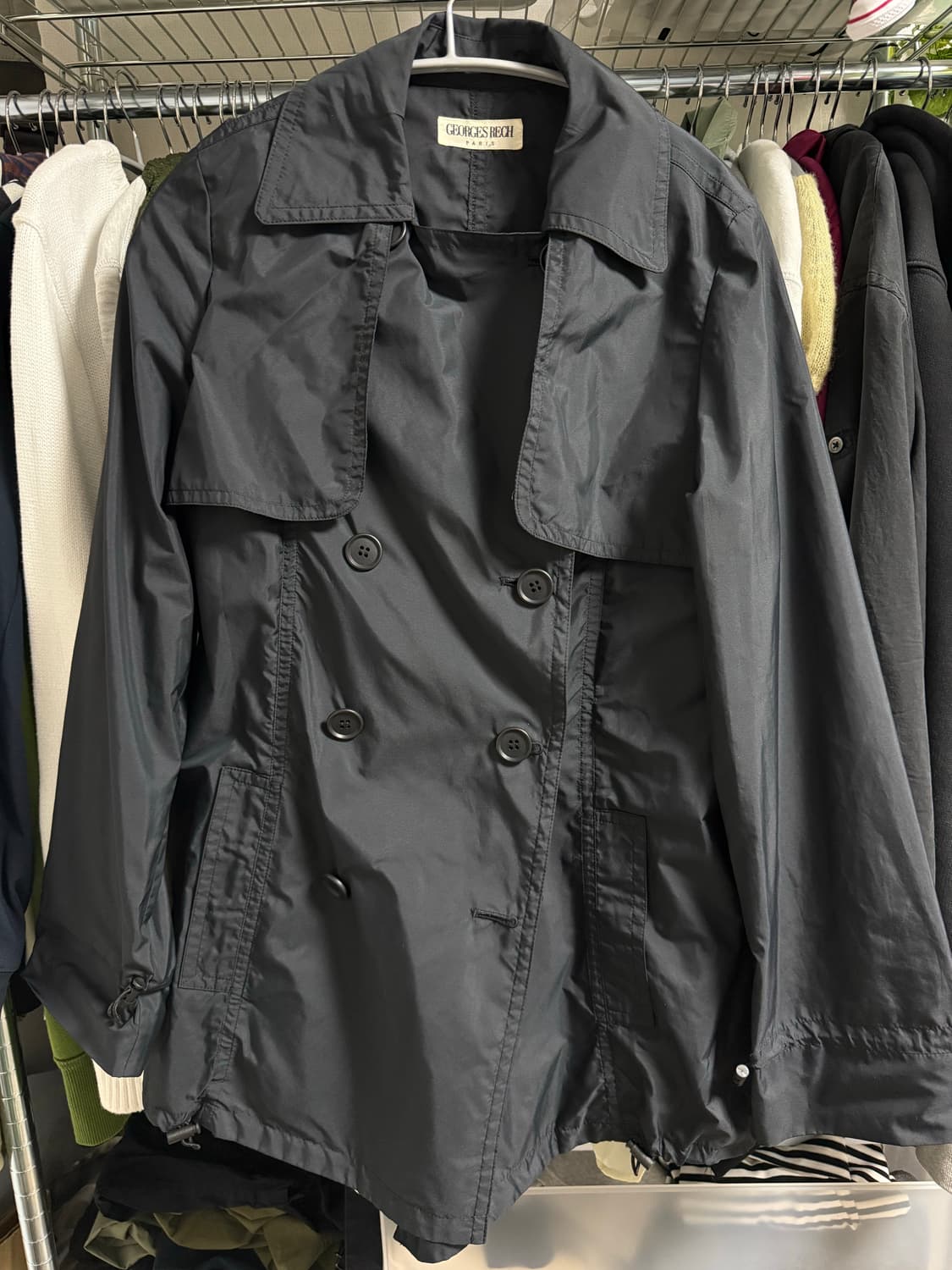 네이비 트렌치 자켓 상품이미지1