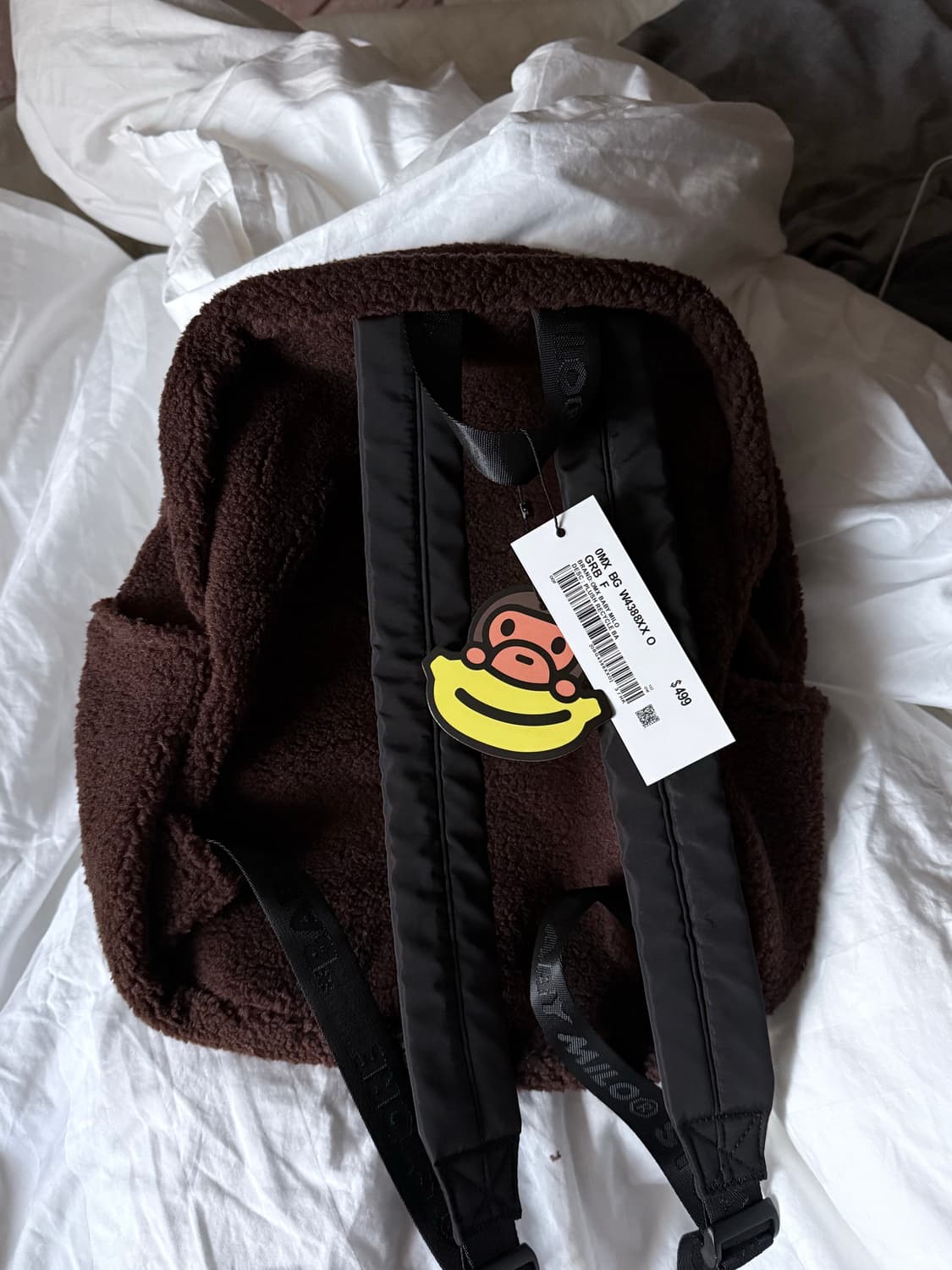 [새상품] 베이프 마일로 대형 퍼 백팩 상품이미지4