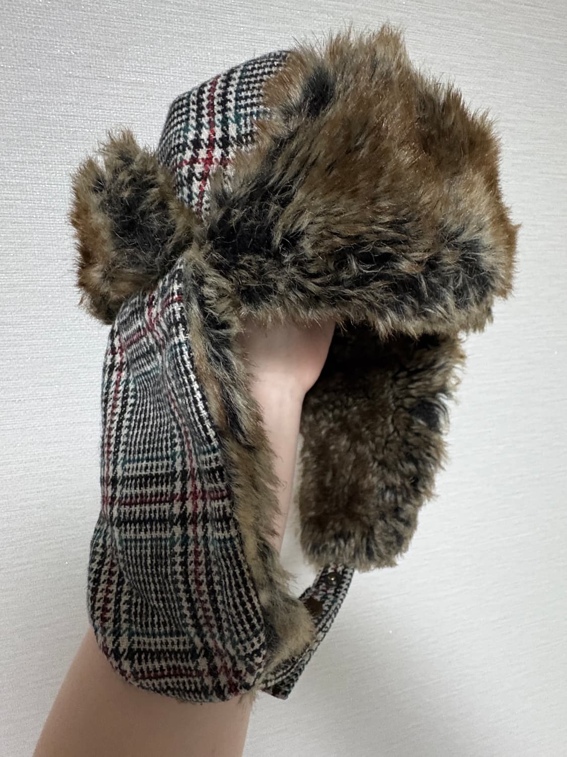 체크 군밤모자 트루퍼햇 상품이미지1