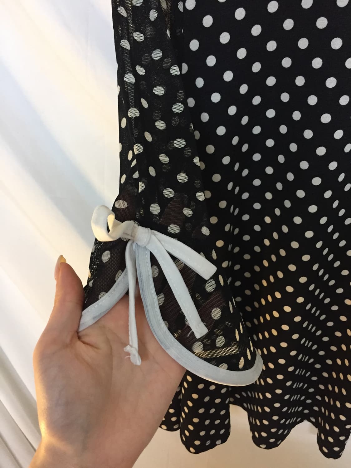 도트 리본 블라우스 상품이미지2