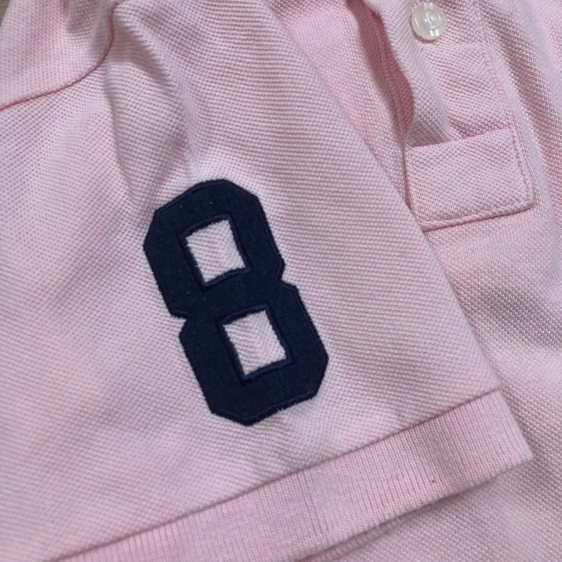 폴로 랄프로렌 빅포니 핑크 컬러 카라 반팔티> 상품이미지3