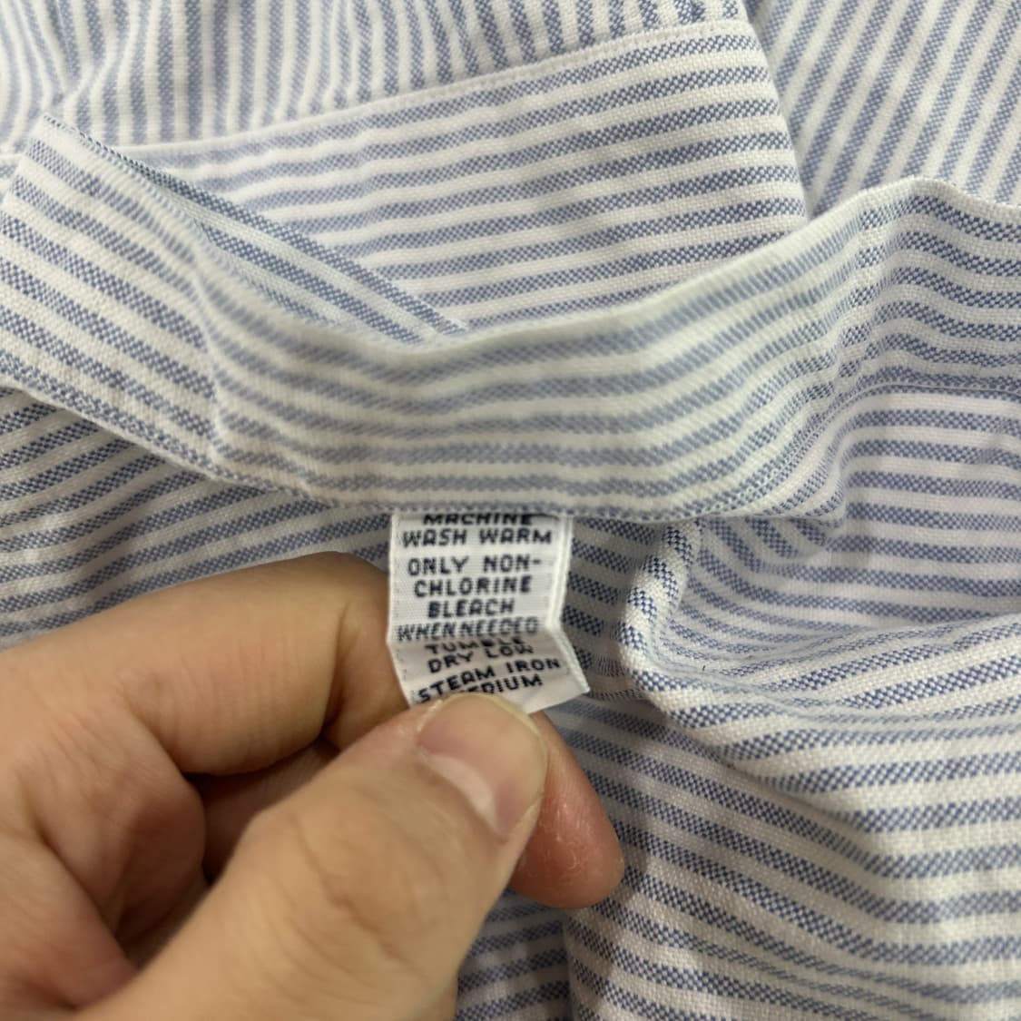 폴로 랄프로렌 스트라이프 셔츠 실측 사이즈 100 상품이미지4