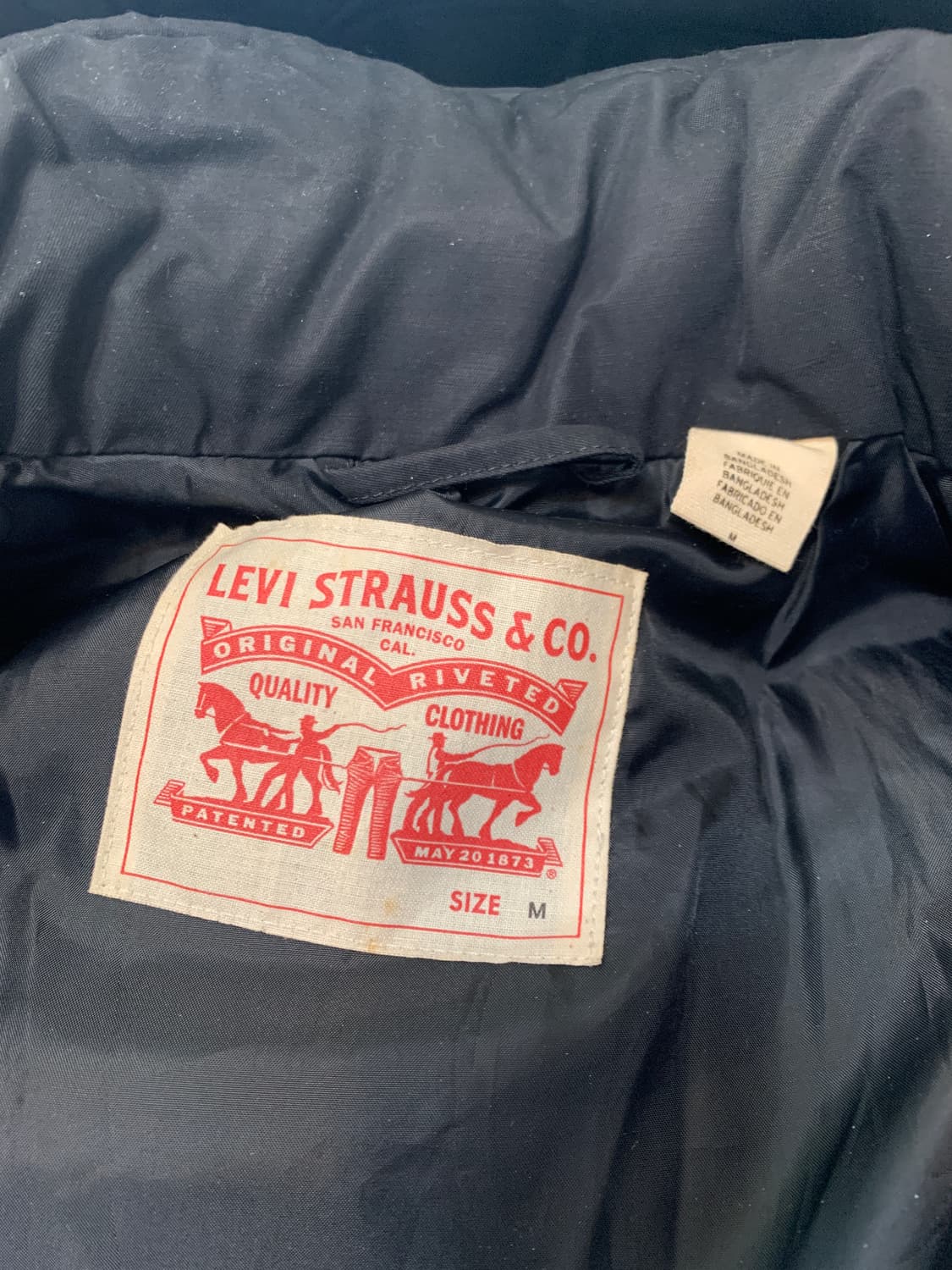 levis 리바이스 패디드 점퍼 블랙 M 상품이미지7