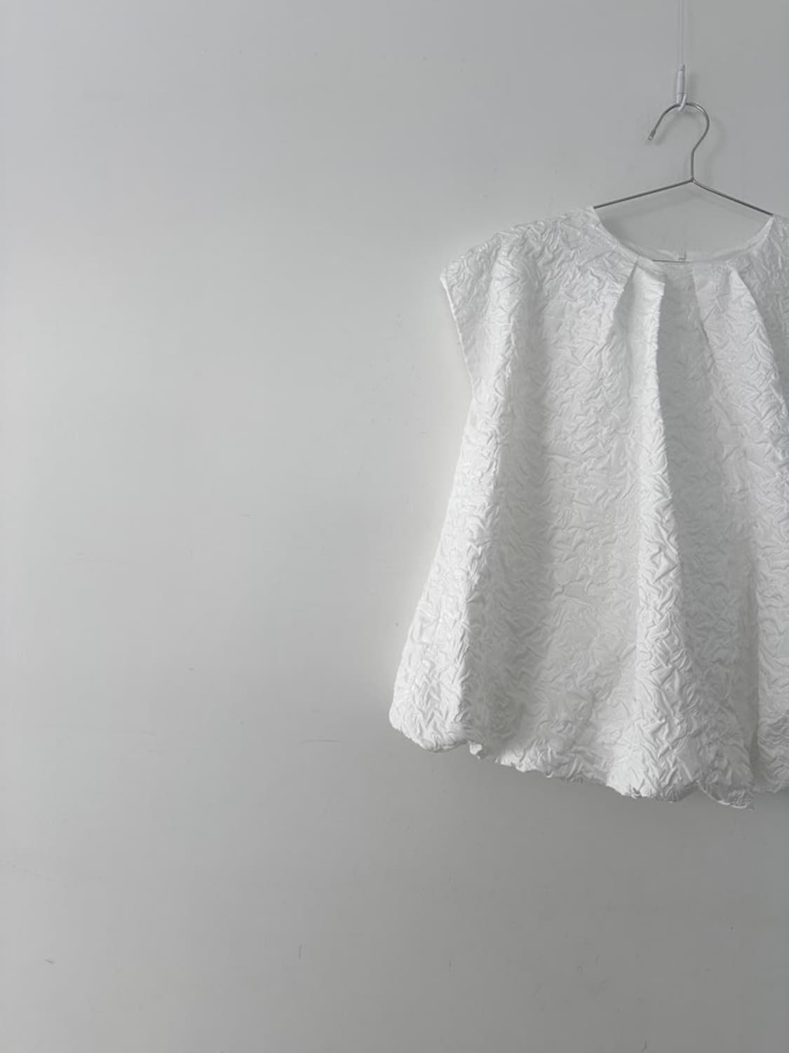 Jacquard pumpkin sleeveless blouse 상품이미지4