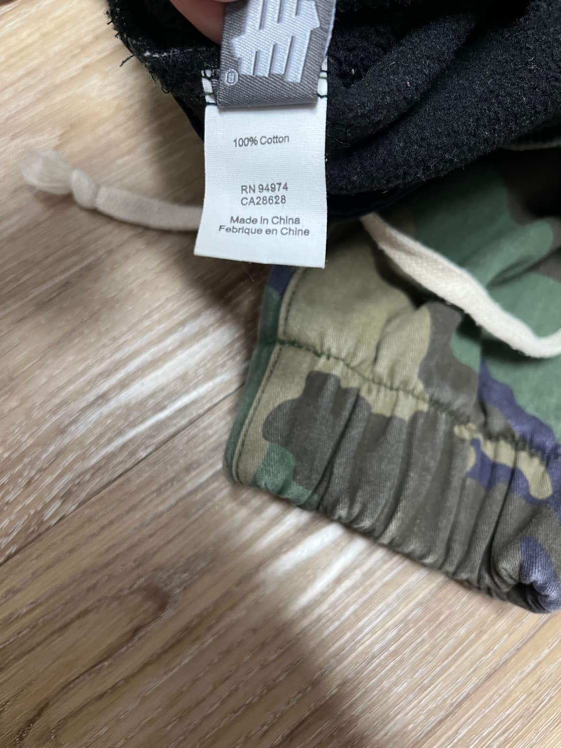 언디핏 기모 카모 조거팬츠 L 상품이미지5