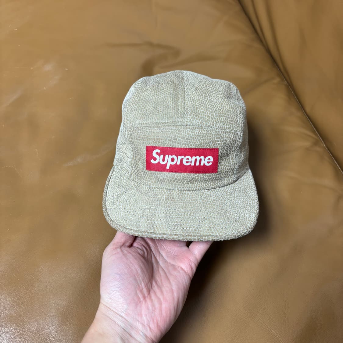 슈프림 캠프캡 모자 박스로고 스네이크 상품이미지2