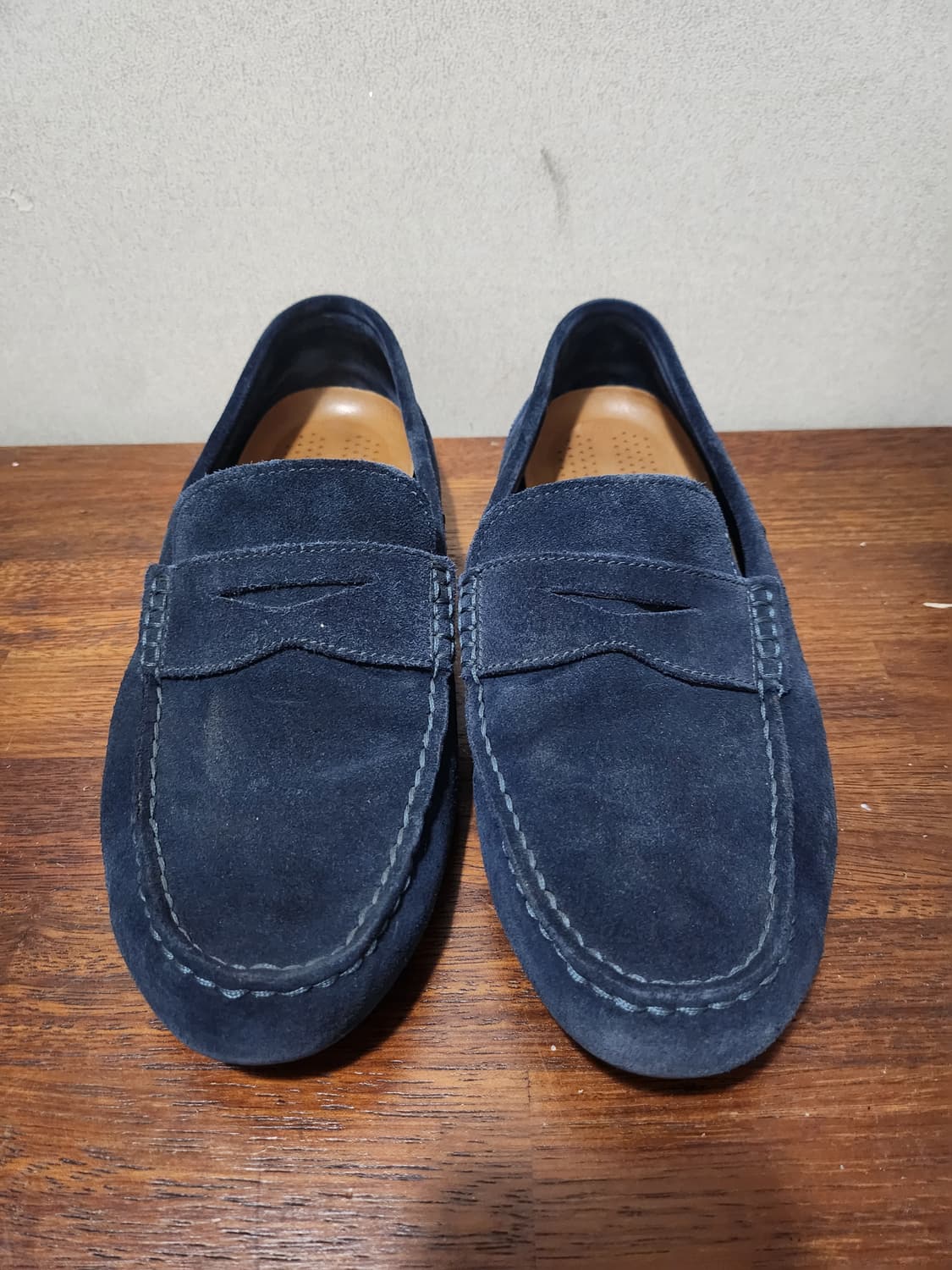 락포트 네이비 스웨이드 로퍼 상품이미지1