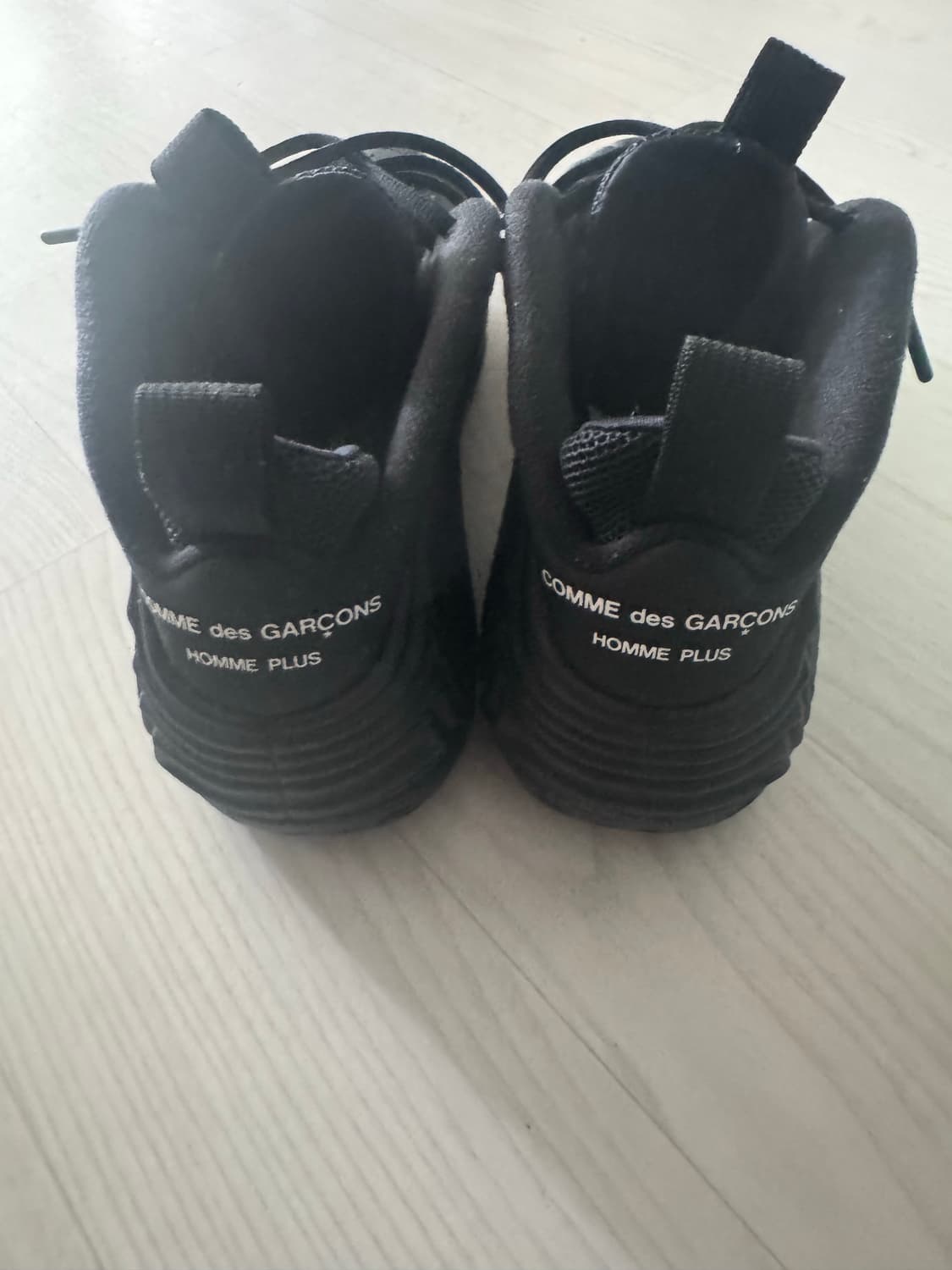 나이키 x 꼼데가르송 옴므 플러스 에어 폼포짓 원 블랙 상품이미지4