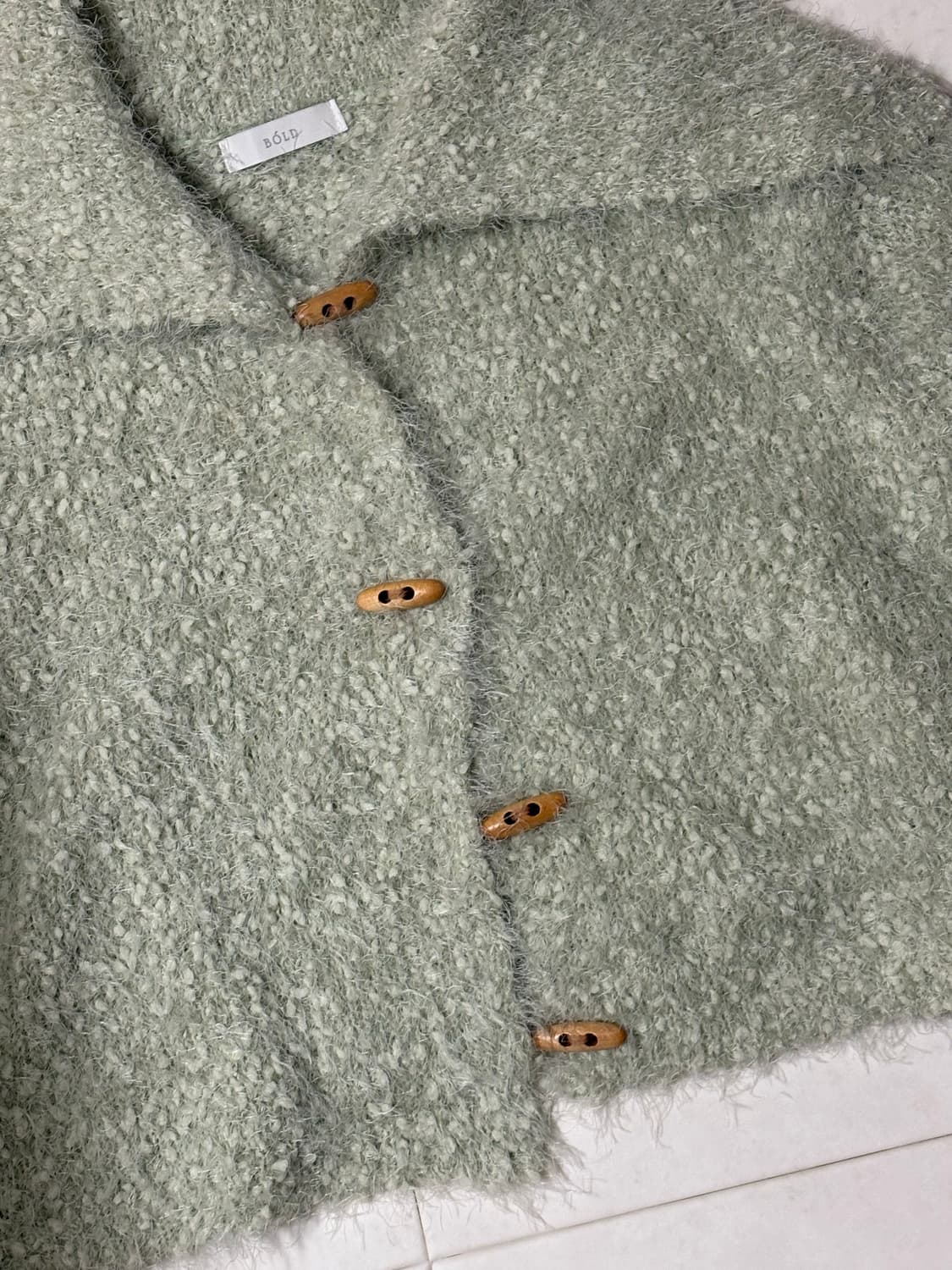 세일러카라 연두색 니트 상품이미지5