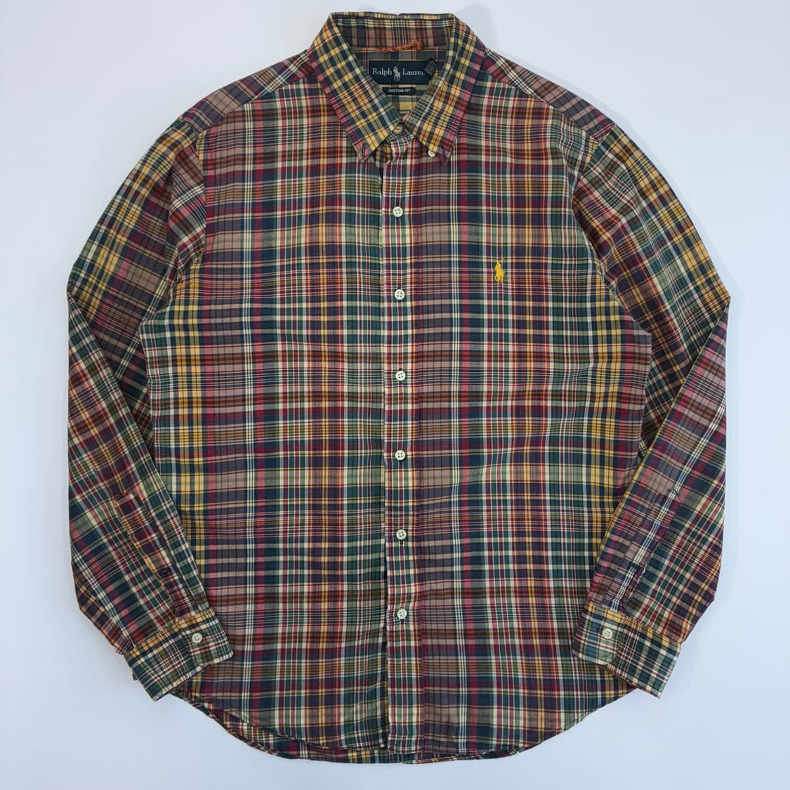 Polo  폴로 랄프로렌 자수 코튼 마드라스 체크 셔츠  상품이미지1