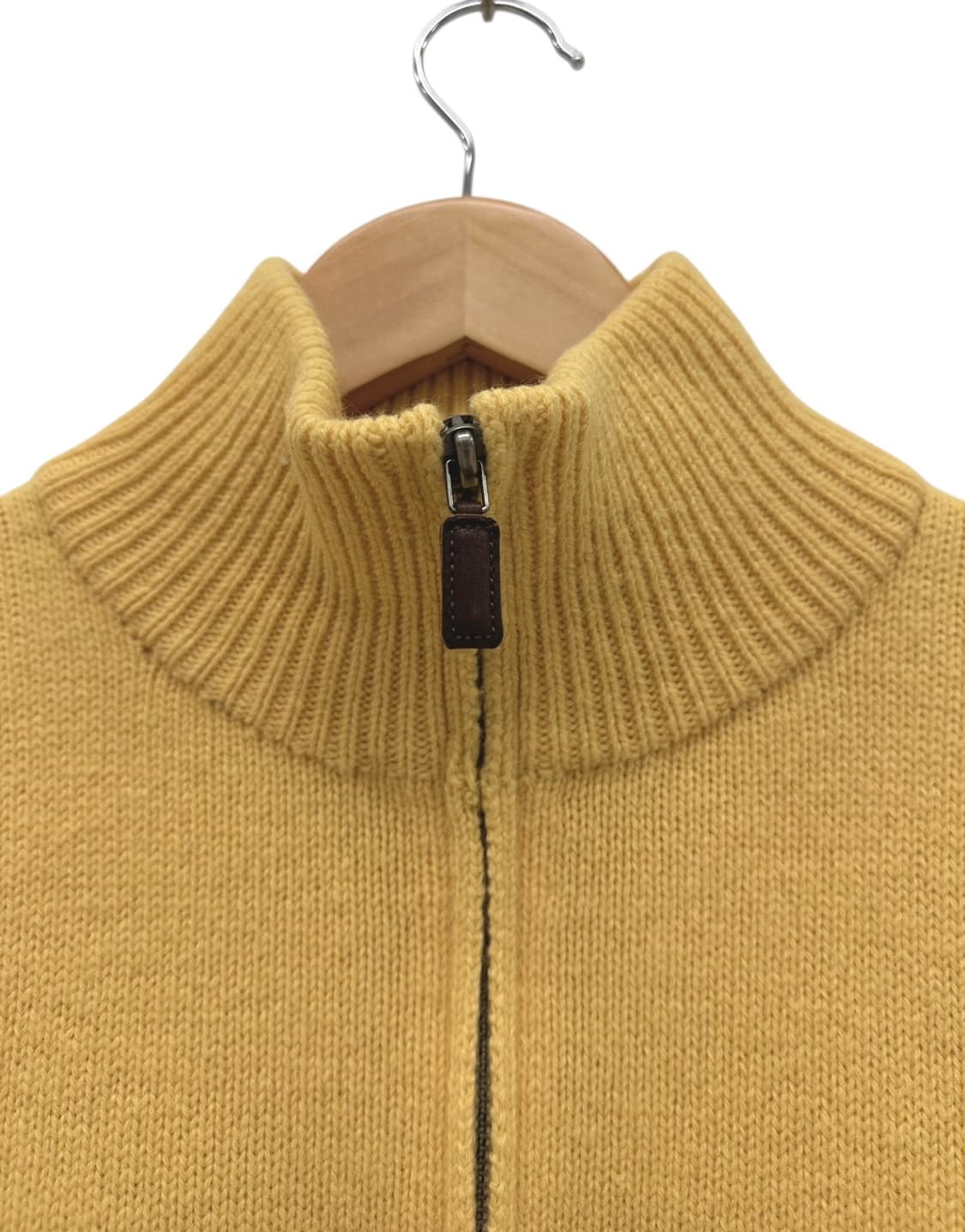 폴로 하프집업니트 옐로우 (XL)  상품이미지4