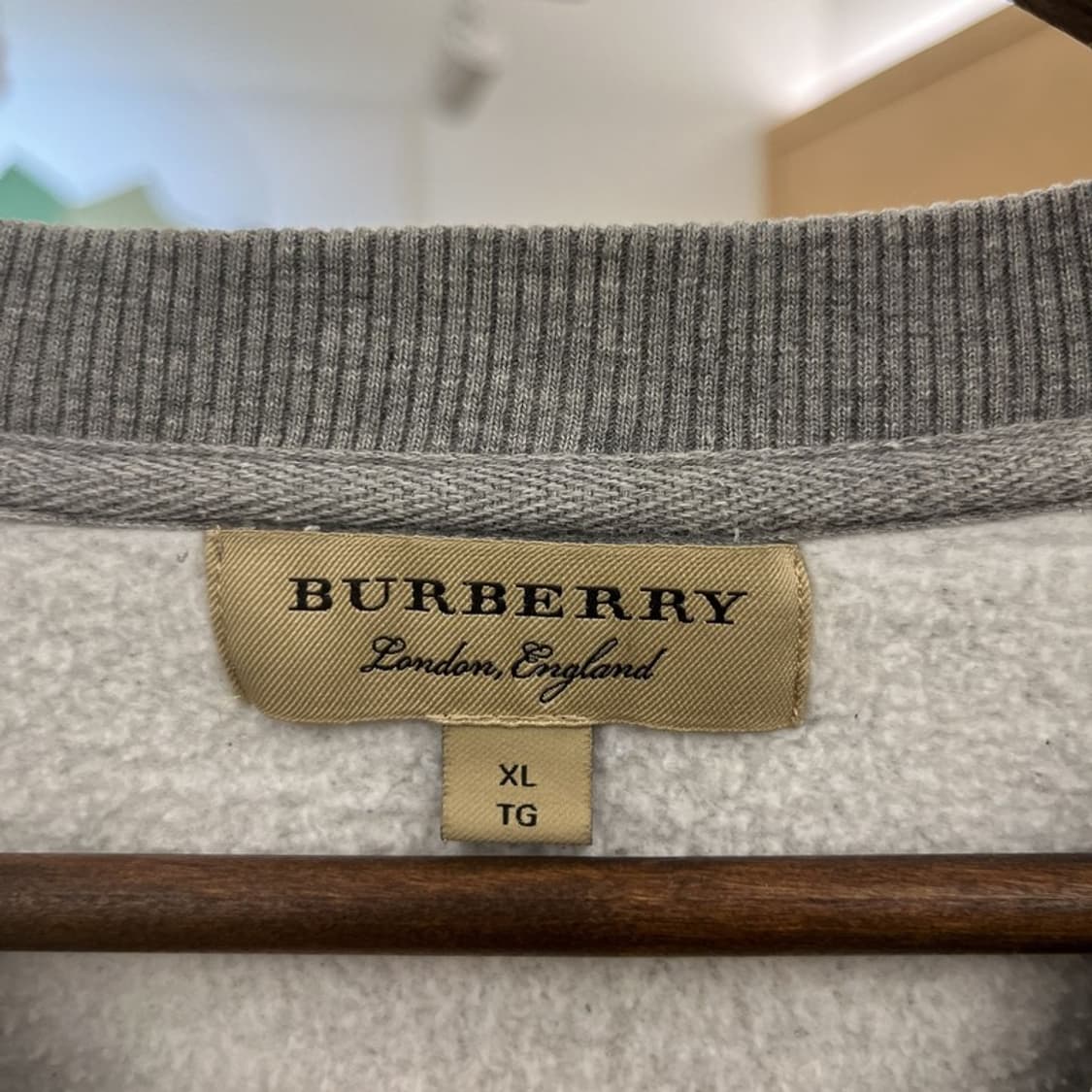 버버리 빈티지 모던시크 캐주얼 빅로고 맨투맨 XL C10037 상품이미지5