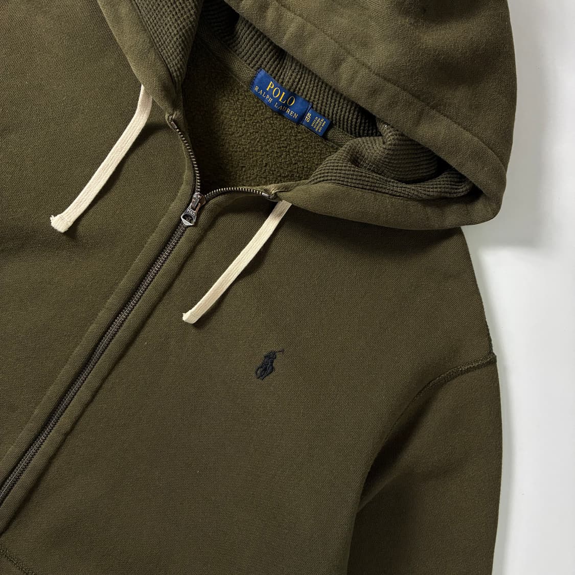 Polo  폴로 랄프로렌 자수 코튼 카키 후드집업  상품이미지3