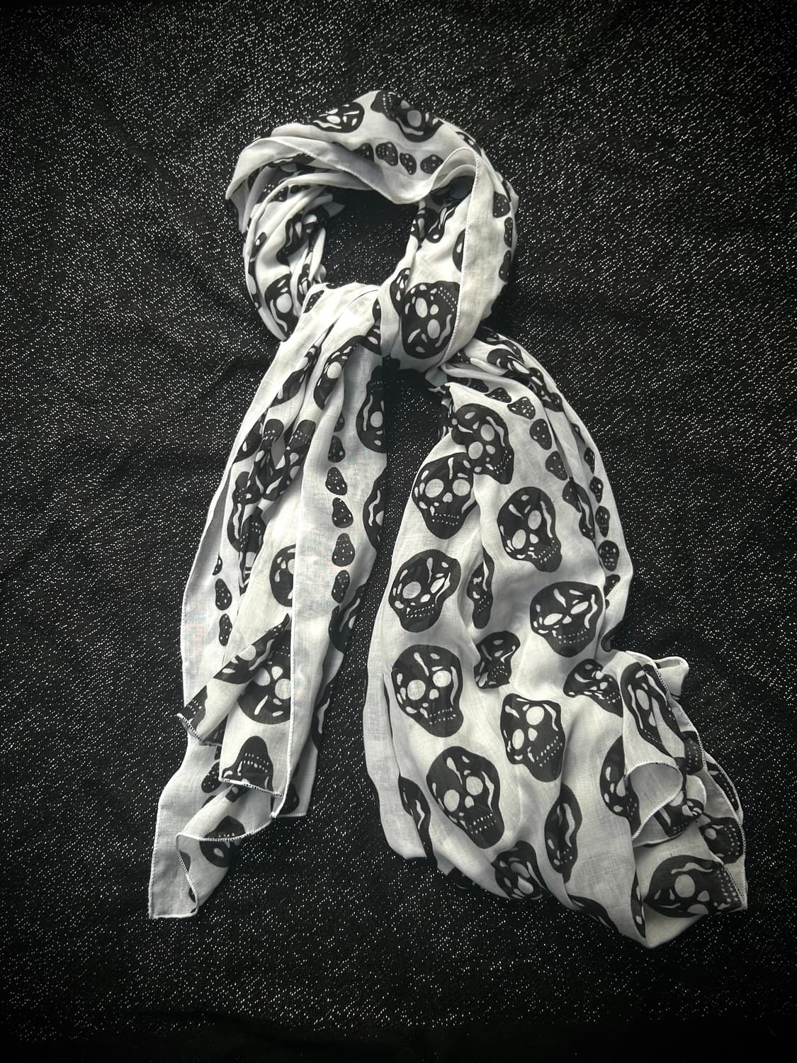 2000s JPN 펑크 스컬 스카프  상품이미지1