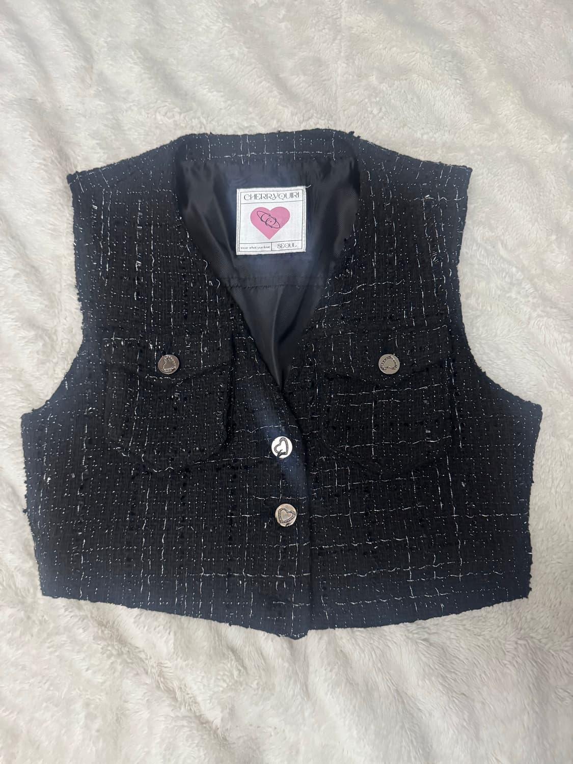 체리퀴리 트위드 셋업 2사이즈 상품이미지6