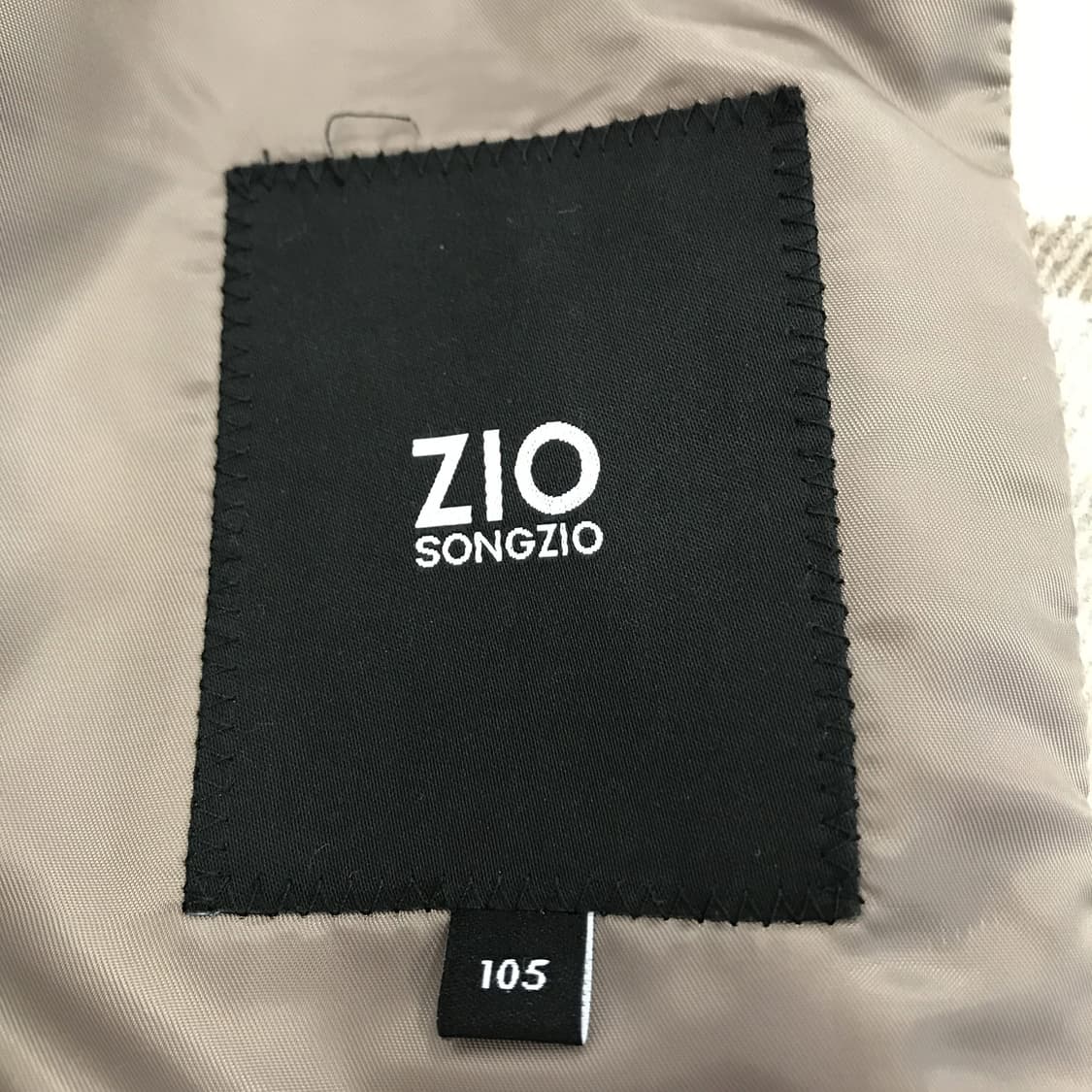 지오송지오 캐시미어 체크 모직코트 [105] 상품이미지5