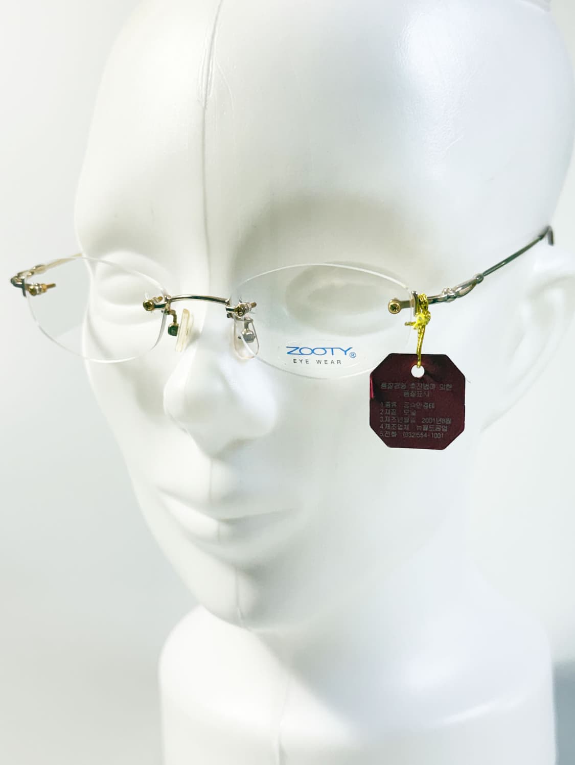 ZOOTY 골드 오벌 무테 메탈 프레임 빈티지 안경 상품이미지8