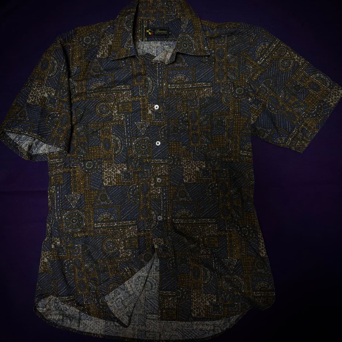 90s Beams Shirts & Sons Geometric Patte 상품이미지8
