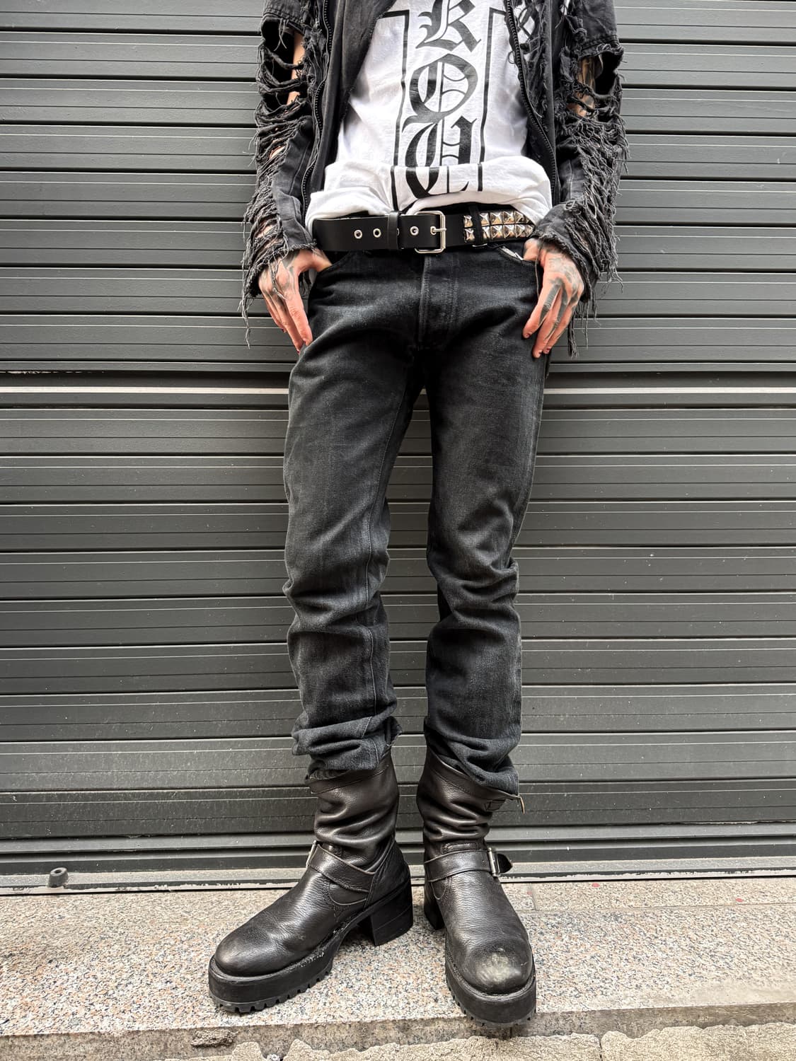 CELT&COBRA – Black Denim Pants 상품이미지1