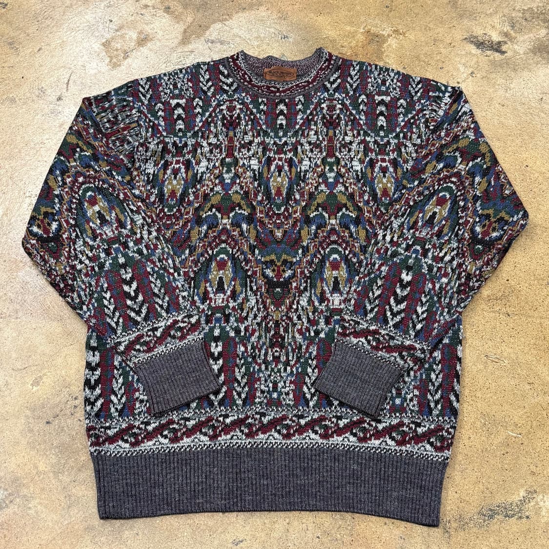 [정품/4] 올드스탁 빈티지 패턴 니트 스웨터 b16 상품이미지2