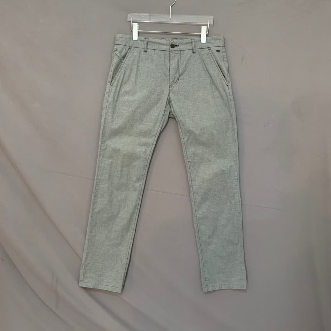 32인치 시리즈 힙스터 스판 체크 슬랙스 팬츠 면바지 상품이미지1