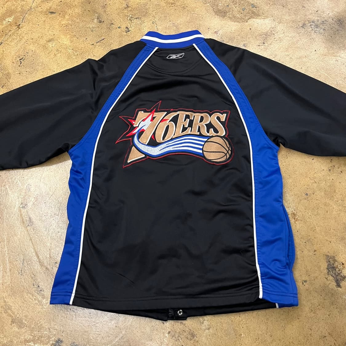 [정품/M] 리복 NBA 필라델피아 트랙 자켓 블랙 b15 상품이미지4