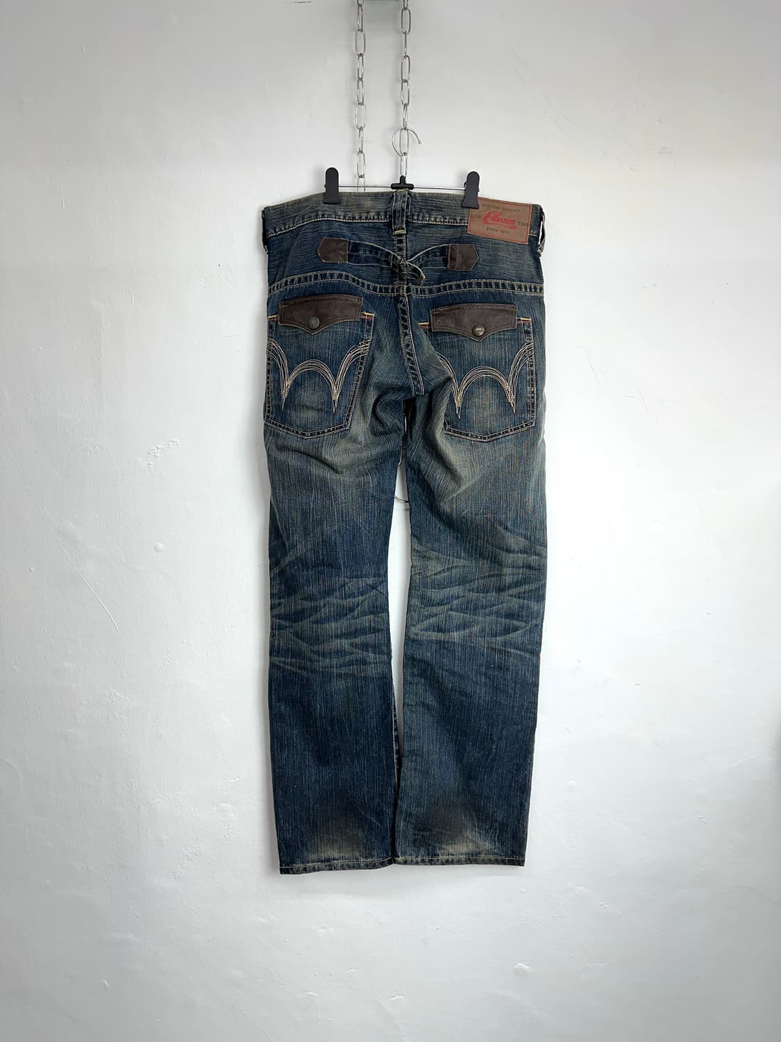 Edwin Blue Trip Cowhide Leather Strap Di 상품이미지7