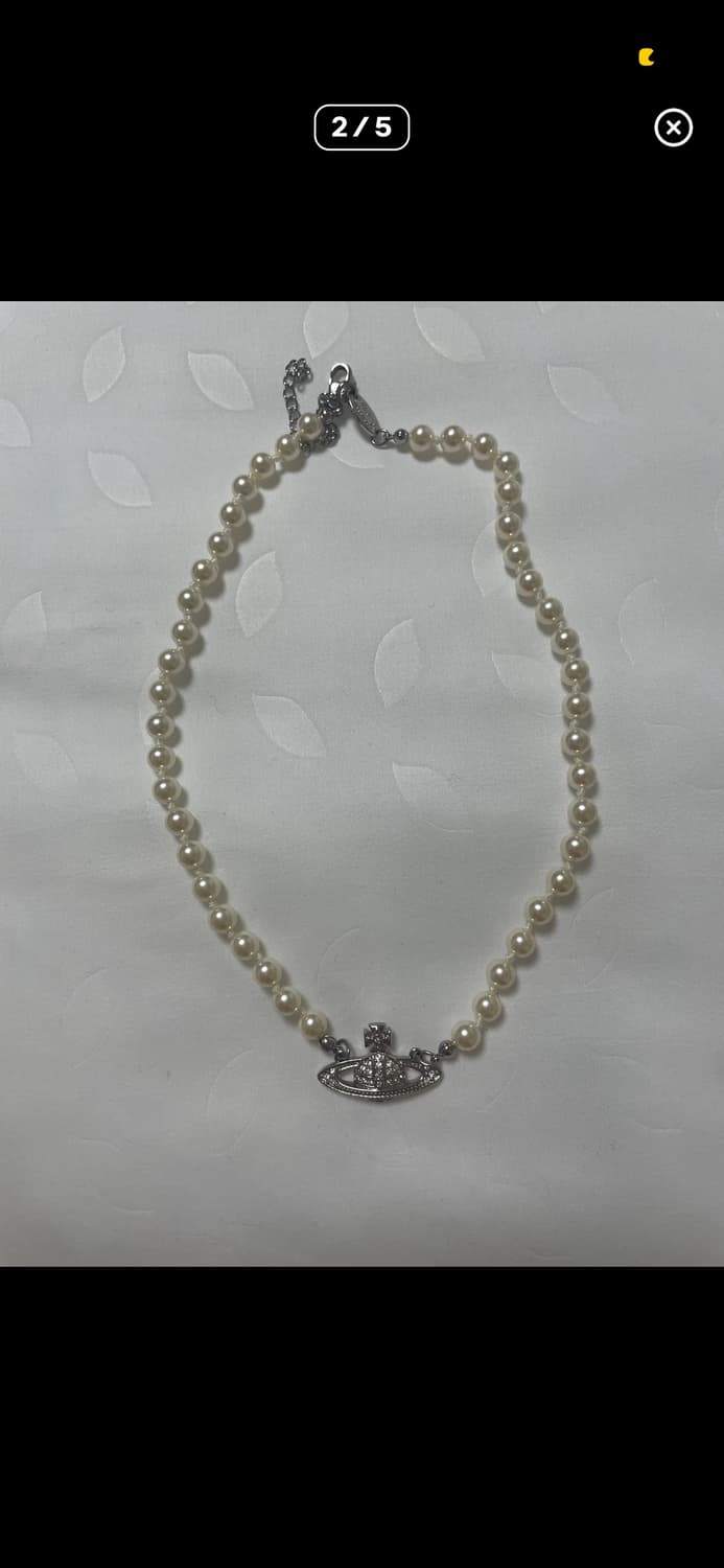 비비안웨스트우드 미니 진주 바스 목걸이  상품이미지3