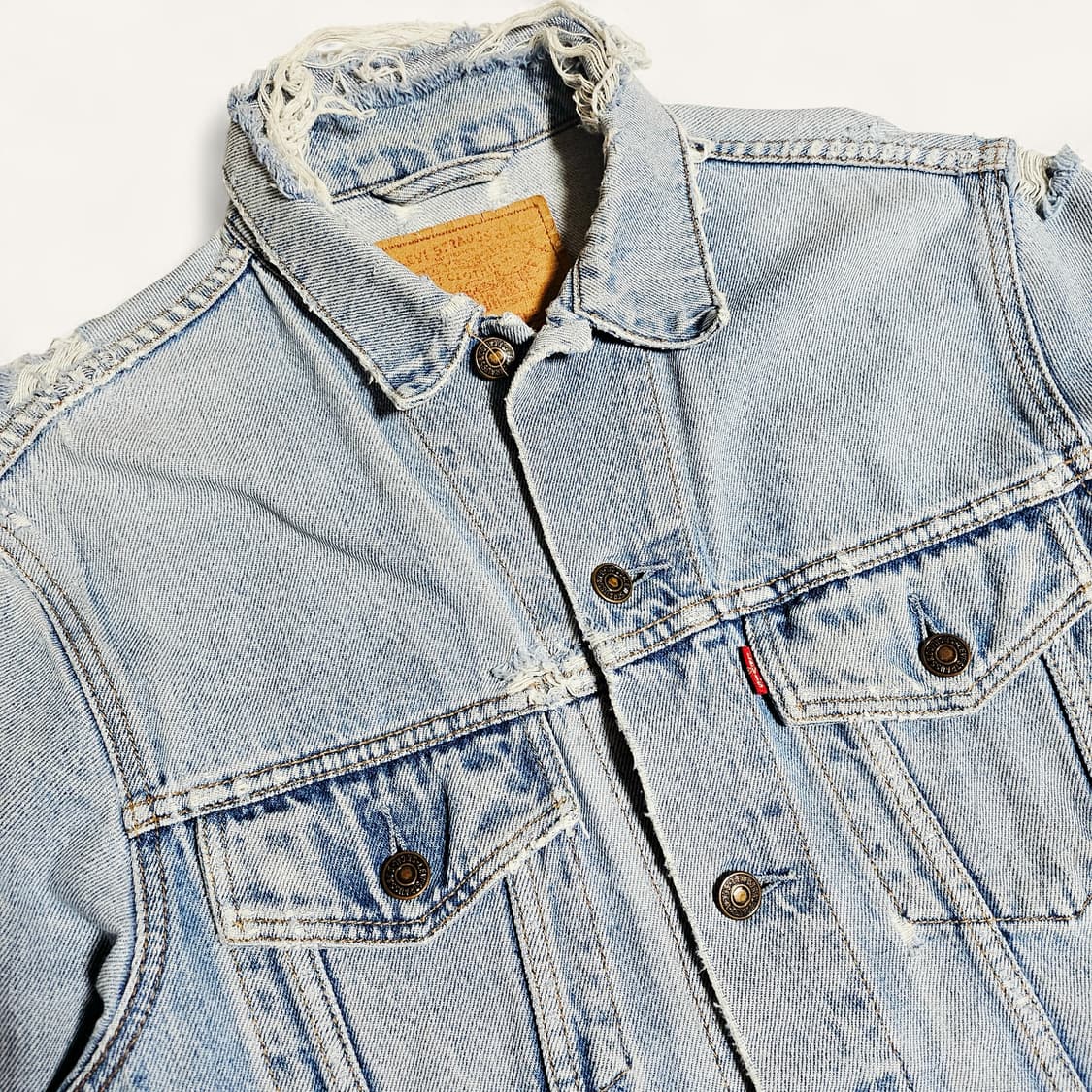 [S(100)][리바이스]90's 디스트로이드 트러커 3세대 데님 자켓 상품이미지3