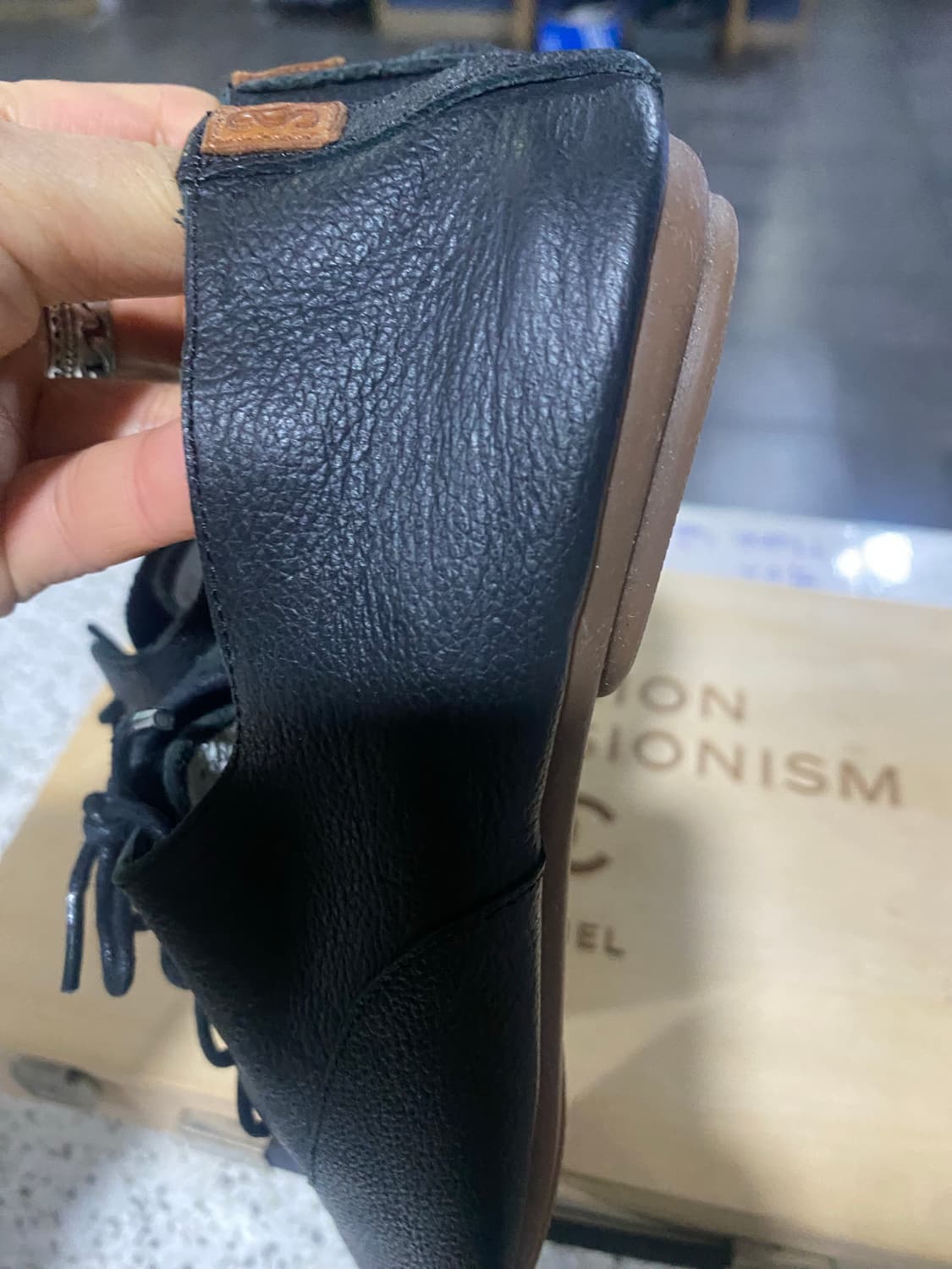 어나더솔 검정 가죽 단화 36사이즈 상품이미지6