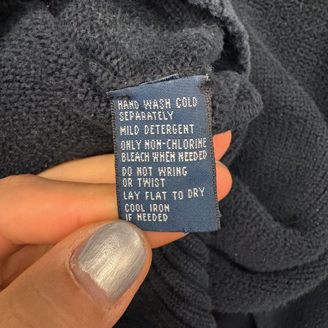 90s 폴로 랄프로렌 더블립 하프집업 코튼니트 스웨터 차콜 N641 상품이미지8