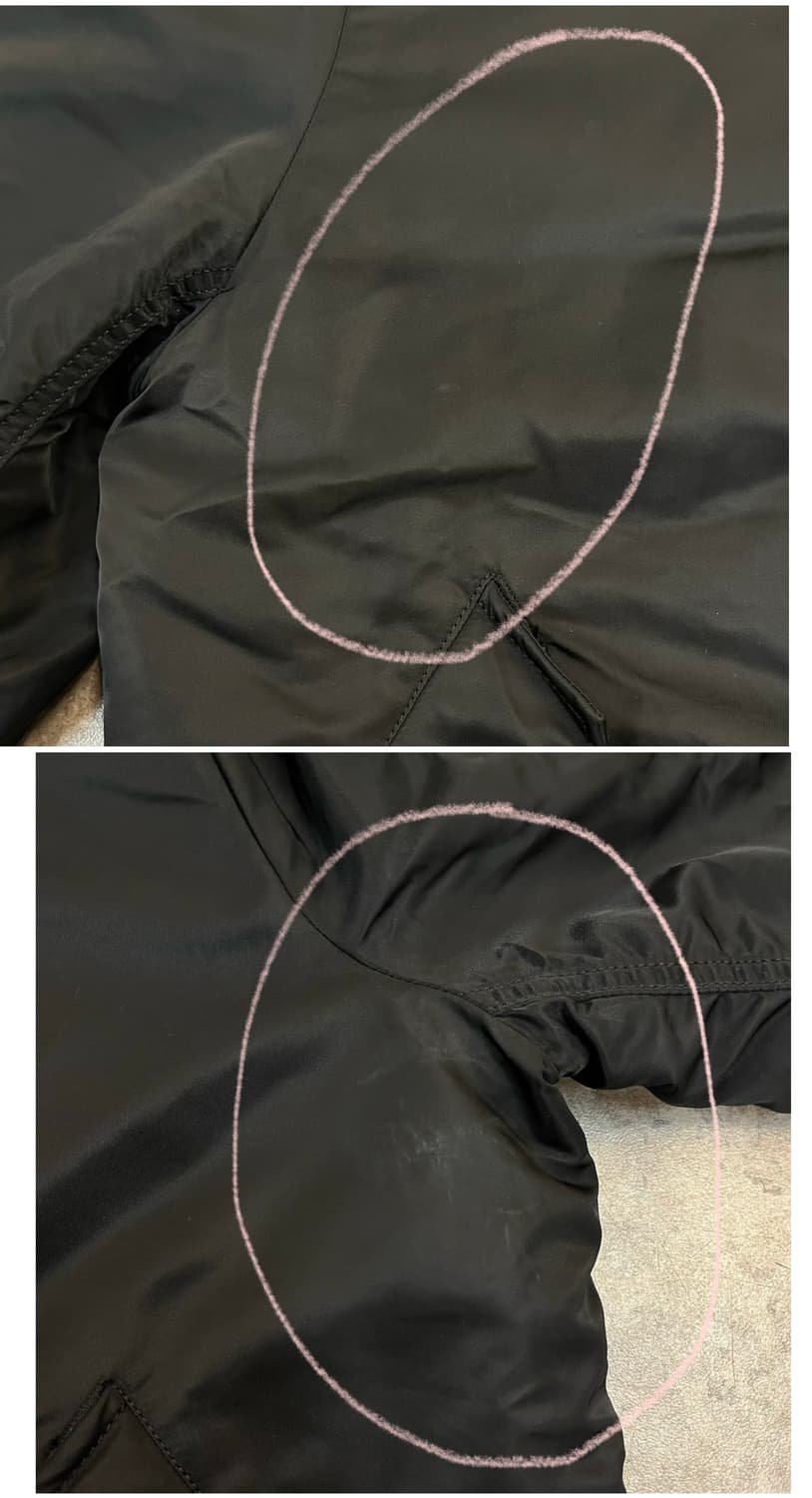 알파인더스트리 리버시블 ma1 자켓 블랙 오렌지 XL #csz3992   상품이미지4