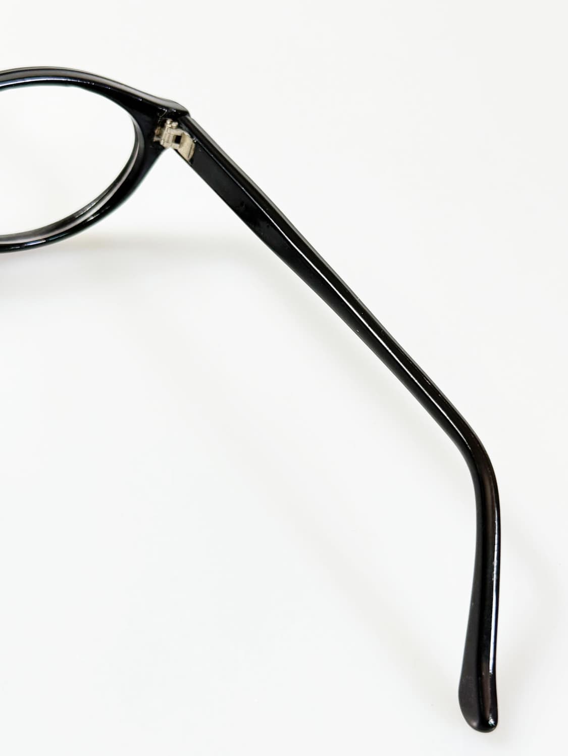 90s ROYAL 클래식 블랙 오벌 뿔테 프레임 빈티지 안경 상품이미지6