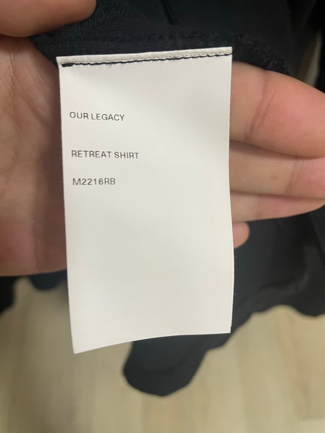 아워레가시 와플 립 리트리트 셔츠 자켓 블랙 48 상품이미지10