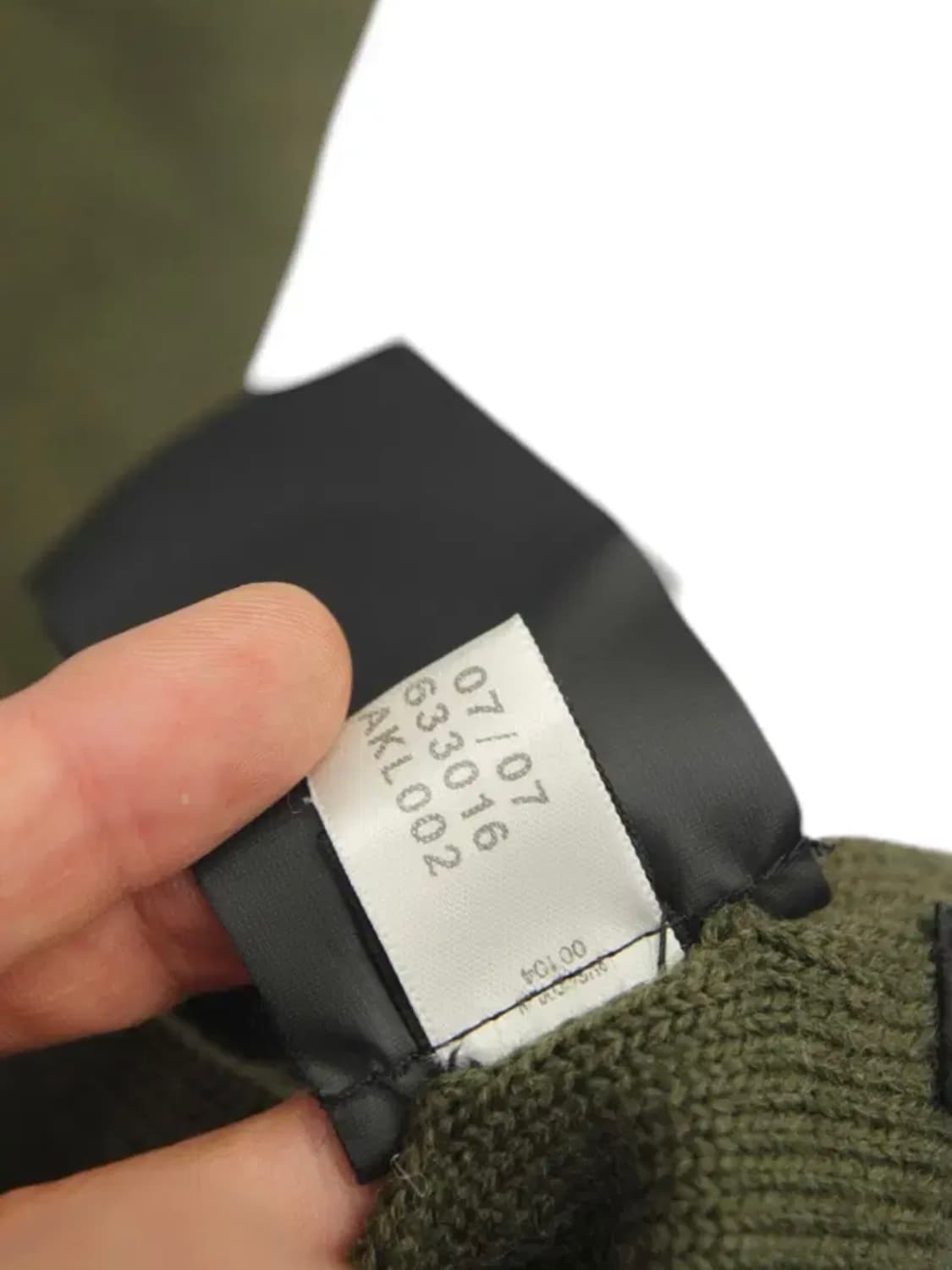 요지야마모토 Y-3 07FW 카키 울 머플러 상품이미지6