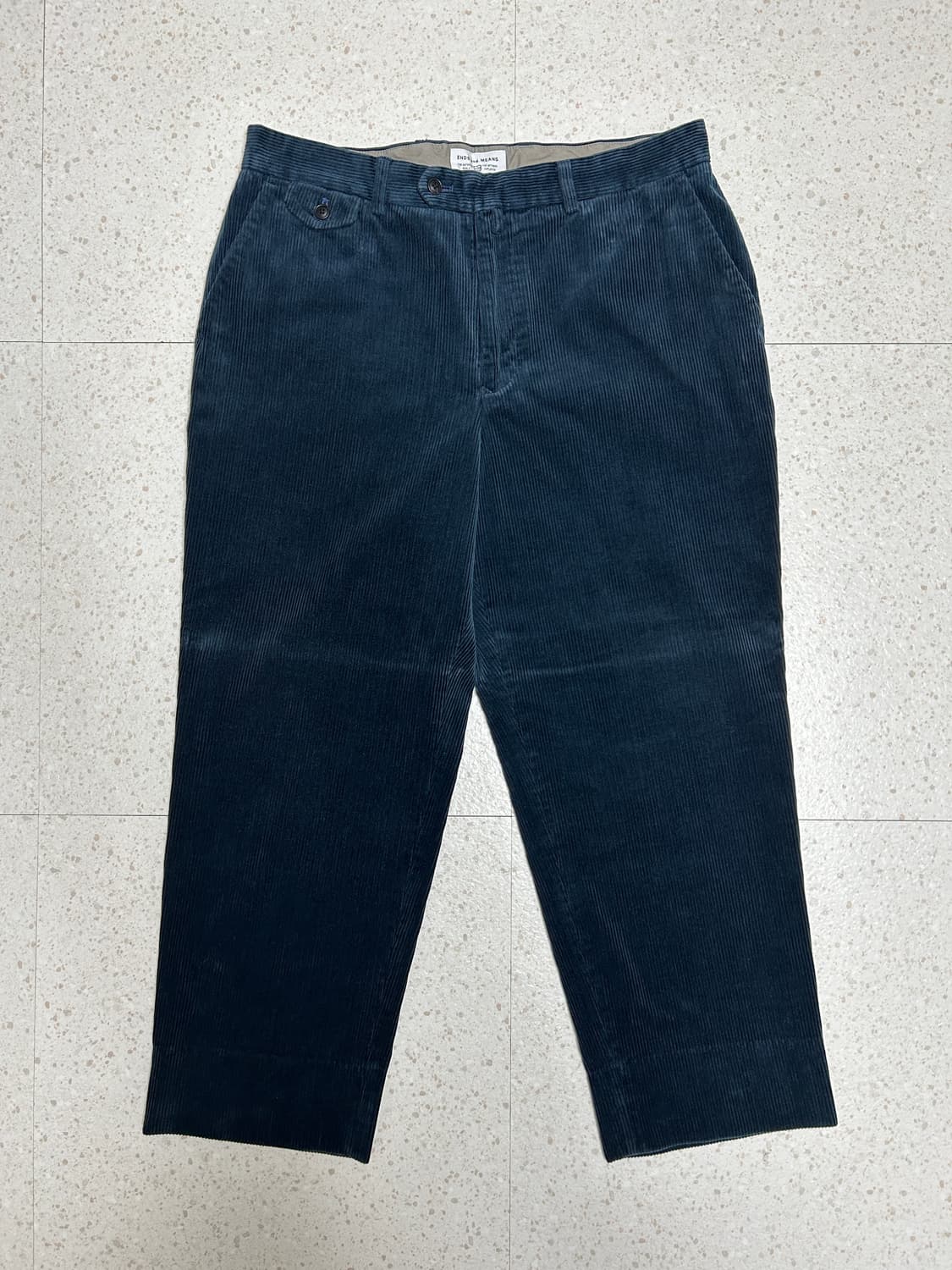 Ends and Means 그랜드파 코드 팬츠 네이비 XL 상품이미지1