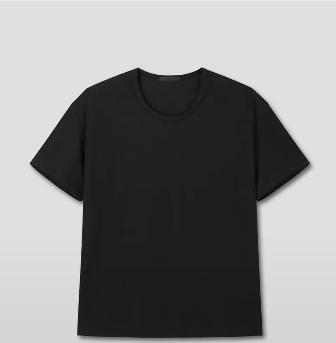 UNIFORM U NECK T-SHRITS (BLACK) 상품이미지2
