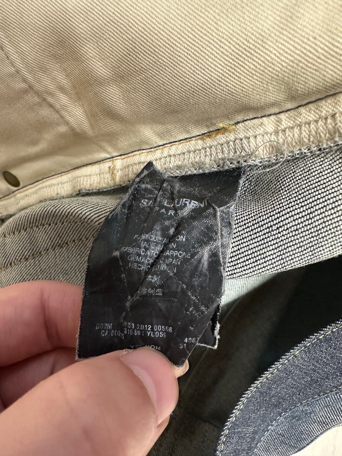 생로랑 SS13 로우 데님 진 상품이미지6