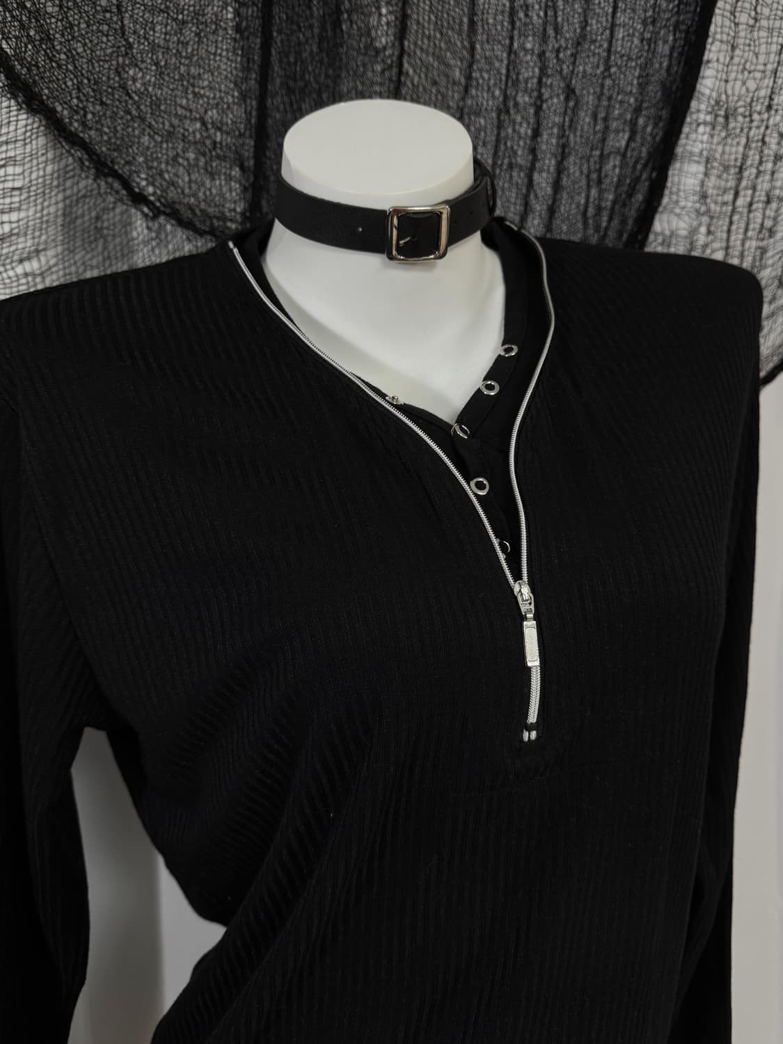 black detail t-shirt 상품이미지2