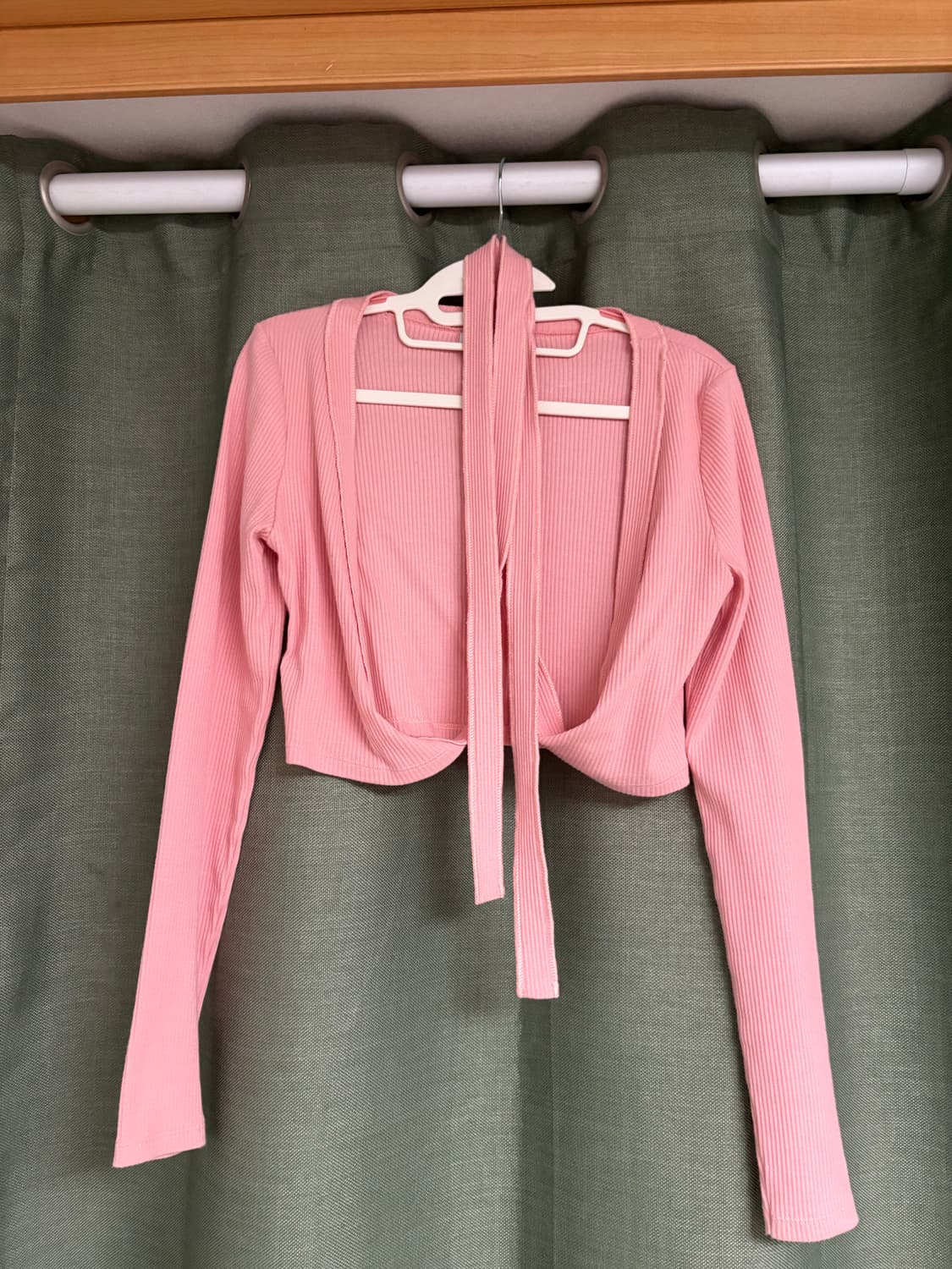 ZARA 리브드 볼레로 리본가디건 상품이미지1