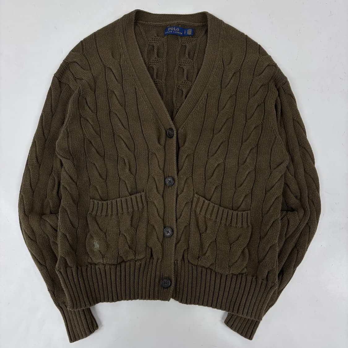 폴로 코튼 가디건 상품이미지4
