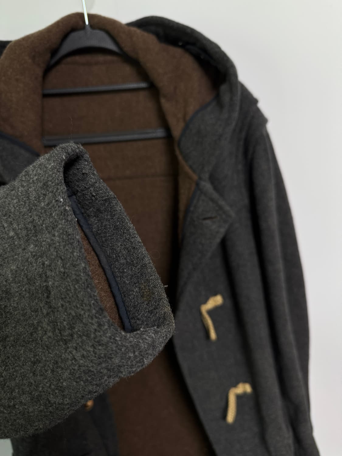 일본 유니클로 그레이 떡볶이 코트 95-100 상품이미지6