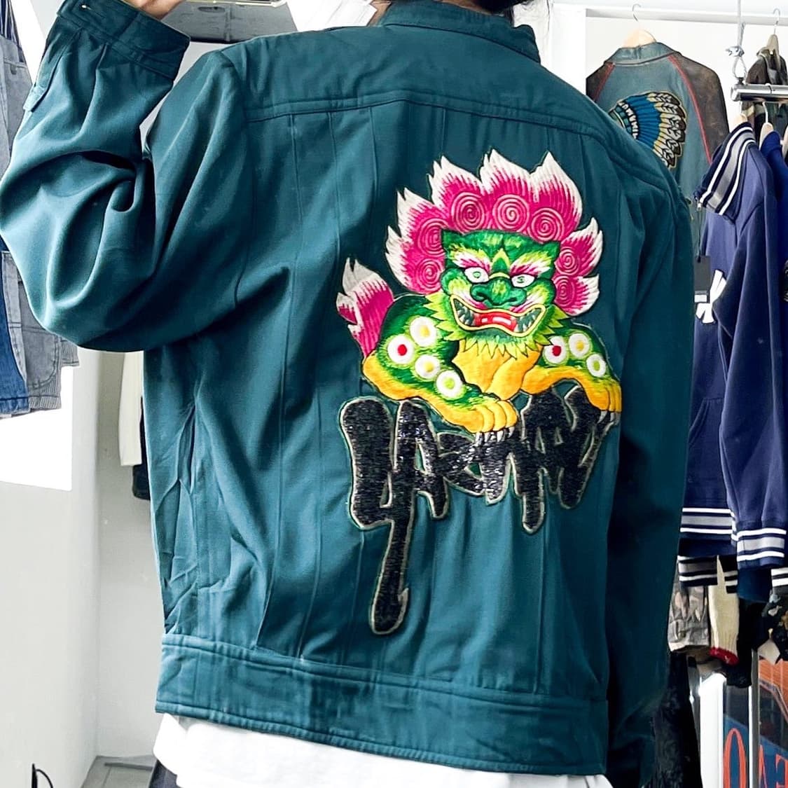 간사이 야마모토 90‘s 아카이브 해태 엠브로이드 자켓 상품이미지1