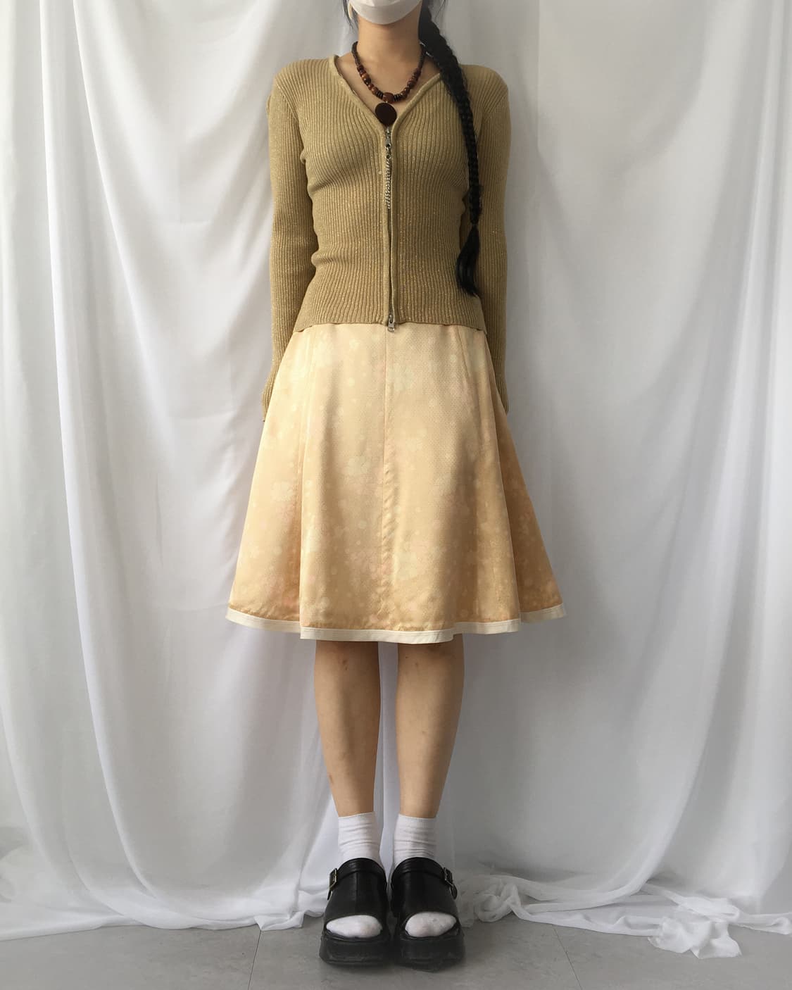Lucky pattern midi skirt 상품이미지5