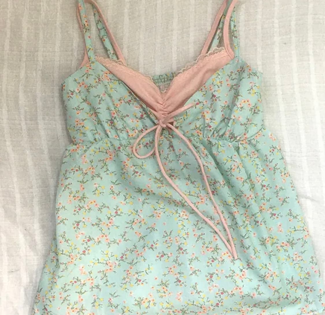 에이블리 오무트 가든 쉬어 뷔스티에 나시 지그재그무신사모리걸오헤시오코이세 상품이미지1