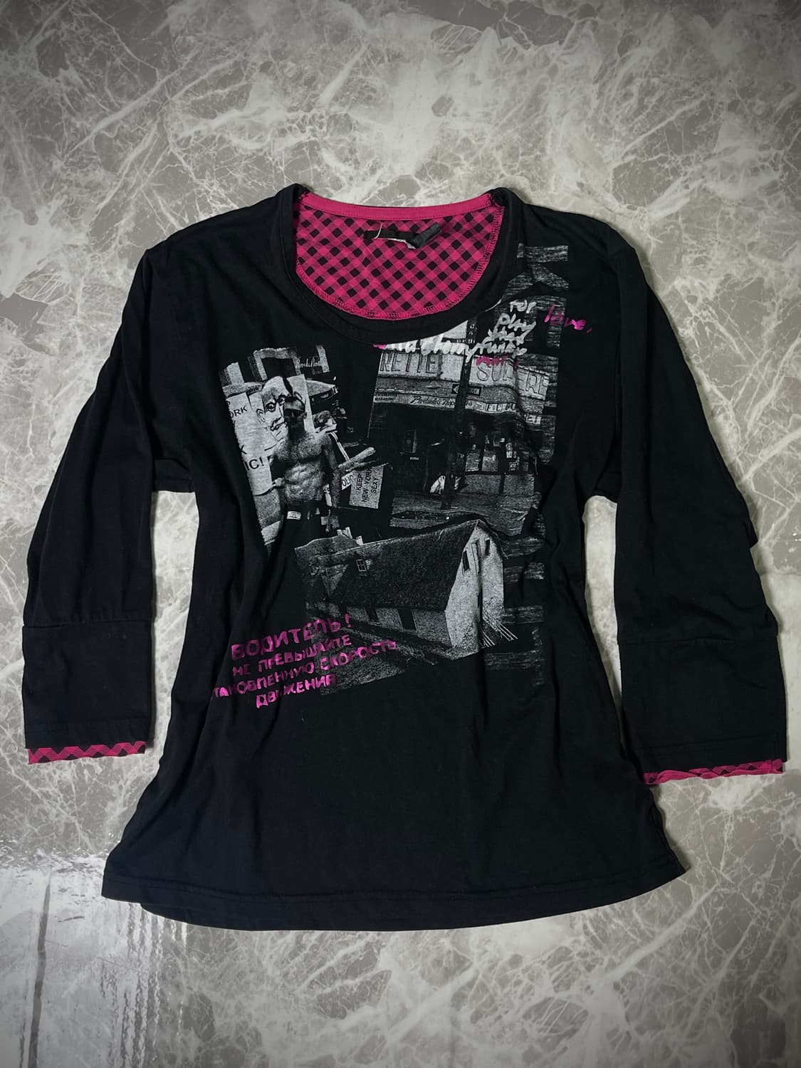 punk printing sleeve t 상품이미지1